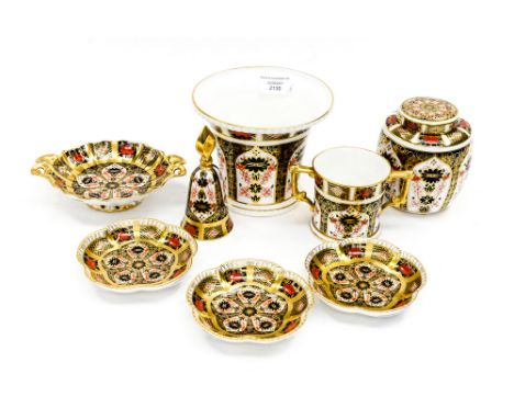 Royal Crown Derby 1128 trinket dishes & Vases