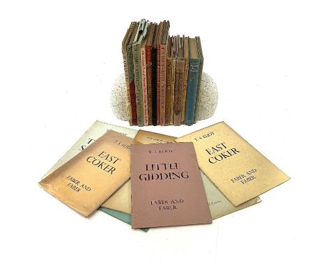 T. S. ELIOT. 'Little Gidding,' first edition, card wraps, Faber and Faber, 1942; 'East Coker,' first edition, card wraps, hea