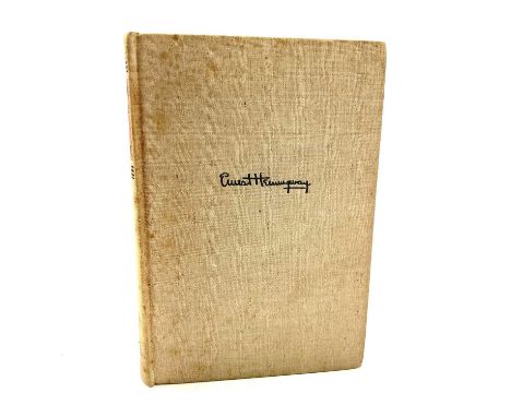 ERNEST HEMINGWAY. 'For Whom The Bell Tolls,' first edition, lacking dj, original cloth, ex libris pate for 'Pierre Gildesgame