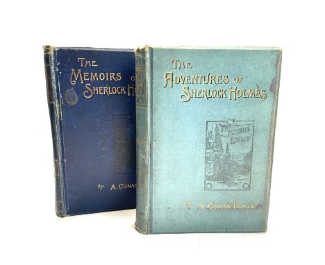 Sir ARTHUR CONAN DOYLE. 'The Memoirs of Sherlock Holmes,' first edition, original pictorial cloth, rubbed and bumped, some li