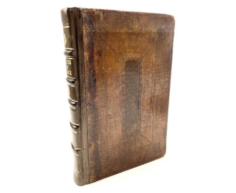 DANIEL DEFOE. 'A System of Magick; Or, A History of the Black Art,' first edition, rebacked spine with original leather board