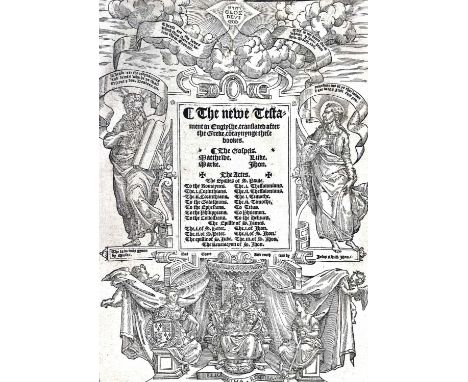 BIBLE INTEREST. 'The Bible in Englyshe of The Largest and greatest volume..,' a defective copy housed in a glazed bible cabin