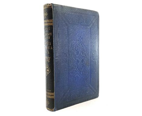 EDWARD LEAR. 'Journals of a Landscape Painter in Albania &amp; Illyria,' original cloth, rubbed and bumped, loss to pastedown