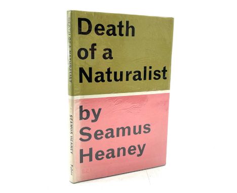 SEAMUS HEANEY. 'Death of a Naturalist,' first edition, original cloth, unclipped dj, ex libris with stamps to free endpaper a