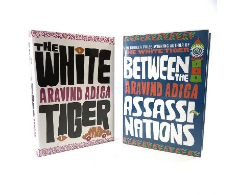 ARAVIND ADIGA. 'The White Tiger,' first UK edition, original cloth, unclipped, slight spotting to top edge of textblock, Atla