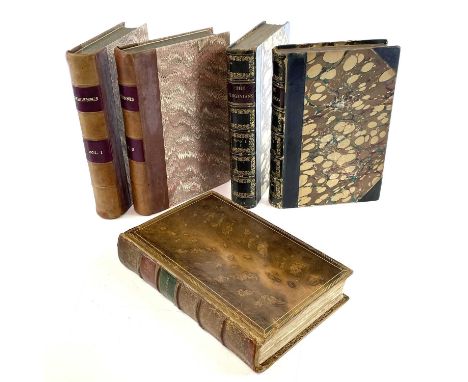 WILLIAM MAKEPEACE THACKERAY. 'Vanity Fair. A Novel Without A Hero,' first edition, fine tree calf binding, rebacked, steel an