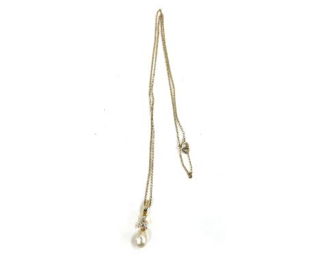 Vintage 9ct gold pendant and chain total weight 2.3 grams 