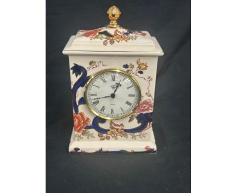 Vintage Mason Mandaloy carriage clock, untested 8.5 inches tall