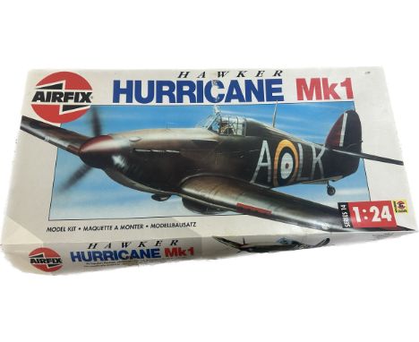 Airfix Hawker Hurricane MK1 1:24 scale kit- looks to be complete 
