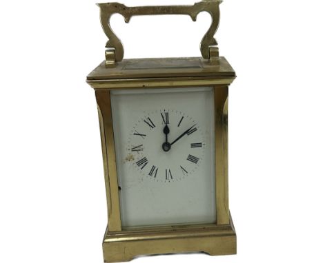 Vintage ACG brass carriage clock, untested