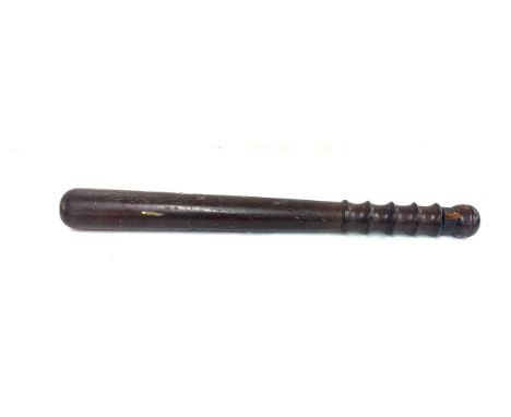 Vintage wooden police truncheon 