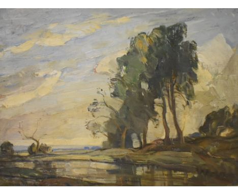 *local interest, Robin Wallace (British 1897-1952) impressionist oil on canvas 'Westmorland Landcsape' signed and dated 1936 