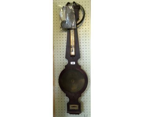 A Georgian mahogany banjo barometer by John Pickford of Liverpool (af)