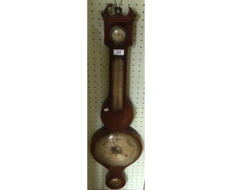 A 19th Century mahogany banjo barometer.