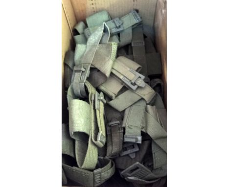 A collection of approx eighty United States of America Army subdued cloth patches mostly late 20th/early 21st Century, box of