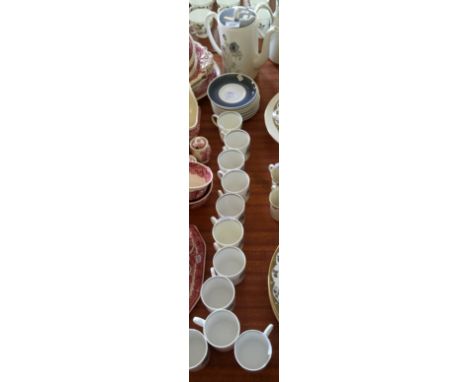 A Susie Cooper bone china Glen Mist pattern tea service.