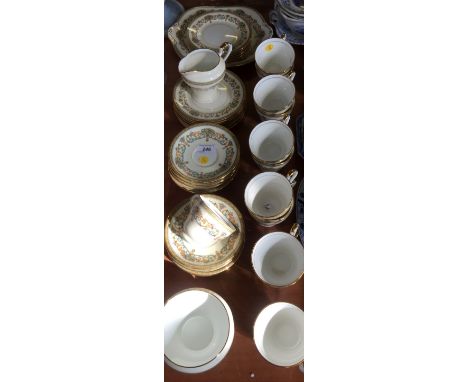 An Aynsley Henley pattern forty piece tea service.