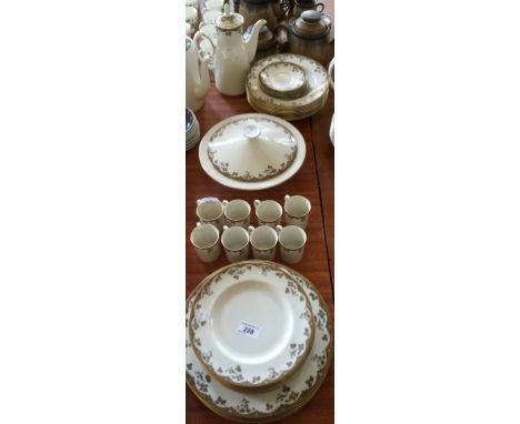 A Royal Doulton Lynnewood thirty seven piece tea and dinner service.