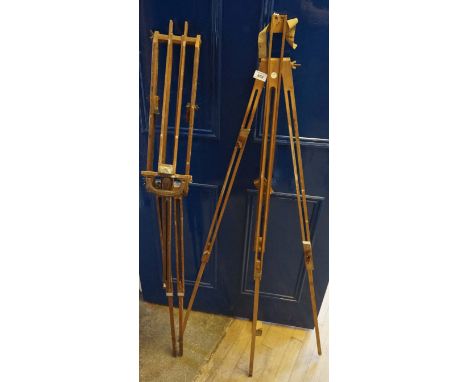 Two vintage artists easels to include an example produced by Windor & Newton of London.