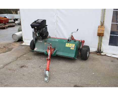A Wessex AF 120 flail mower. With a Vanguard engine, complete with tow bar, functioning at time of testing.