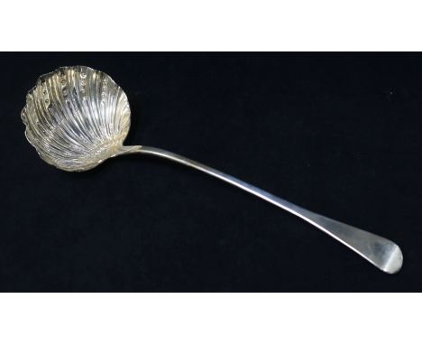 A George III silver Old English pattern soup ladle, by Eley & Fearn, London, 1818, 31.5cm.