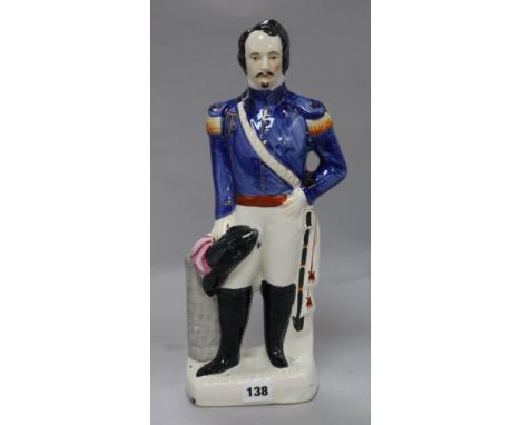 A Staffordshire portrait figure of Louis Napoleon, c.1860