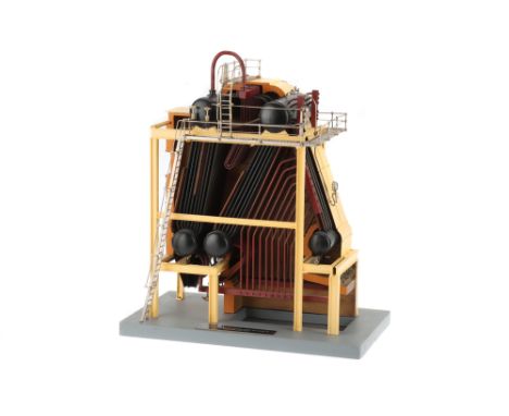 A Large and Highly Detailed Boardroom Model of a Boiler, A highly detailed cut away boardroom or trade for model of a water t