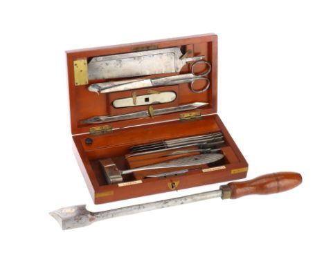 A Post-Mortem Set, London, late 19th Century/early 20th Century, by ALLEN & HANBURYS LTD LONDON, stainless steel, with combin