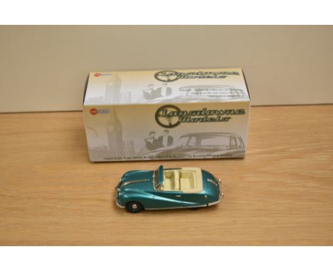 A Lansdowne Models (Brooklin Models) 1:43 scale white metal model, LDM 44a 1948 Austin A90 Atlantic Convertible, Top Down, Tu