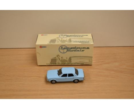 A Lansdowne Models (Brooklin Models) 1:43 scale white metal model, LDM 56 1979 Ford Cortina MKIV 1.6L 4-Door, Bermuda Blue, i