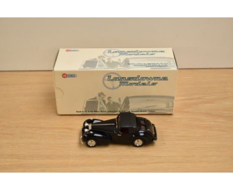 A Lansdowne Models (Brooklin Models) 1:43 scale white metal model, LDM 37 1949 Triumph 2000 Roadster, Maroon, in original box