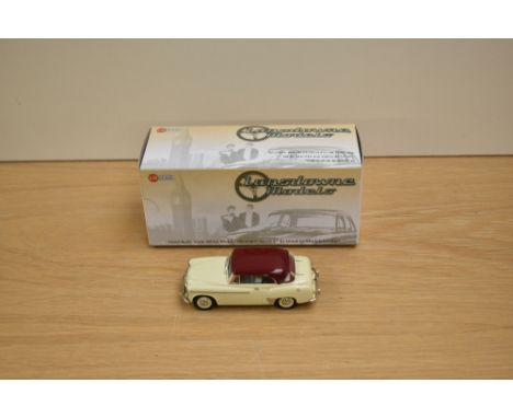 A Lansdowne Models (Brooklin Models) 1:43 scale white metal model, LDM 107 1955 Hillman Californian, Pippin Red/Magnolia, in 