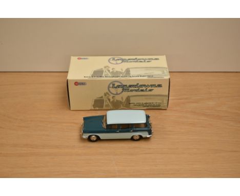 A Lansdowne Models (Brooklin Models) 1:43 scale white metal model, LDM 50 1957 Humber Hawk Estate, Iceberg Green/Cypress Gree