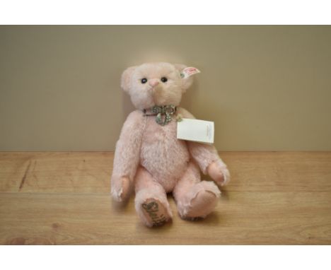 A modern Steiff Limited Edition Teddy Bear, 663321 Krystie The Swarovski Bear No321 with button, tag, certificate and origina