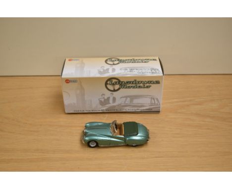 A Lansdowne Models (Brooklin Models) 1:43 scale white metal model, LDM 102 1948 Aston Martin DB1, Green Metallic, in original