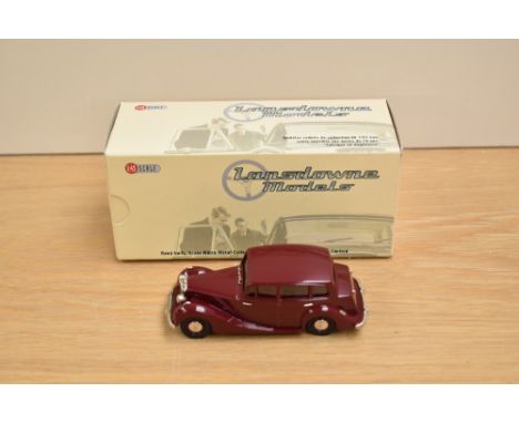 A Lansdowne Models (Brooklin Models) 1:43 scale white metal model, LDM 8A 1954 Triumph Renown MKII TDC Saloon, Maroon, in ori