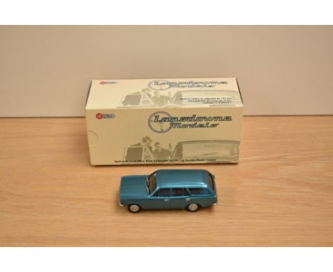 A Lansdowne Models (Brooklin Models) 1:43 scale white metal model, LDM 54 1972 Hillman Avenger Deluxe Estate, Aquarius Blue M