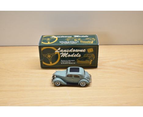 A Lansdowne Models (Brooklin Models) 1:43 scale white metal model, LDM X3 1948 Ford V-8 Pilot Dealer Special Model, Green, in