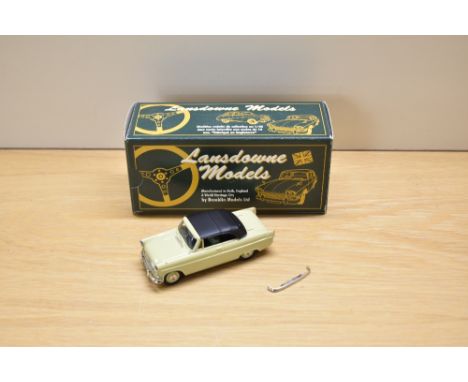 A Lansdowne Models (Brooklin Models) 1:43 scale white metal model, LDM 23 1962 Ford Consul MKII Convertible, in original box 