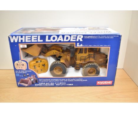 A Kyosho 1:24 scale Remote Control Wheel Loader, in original box