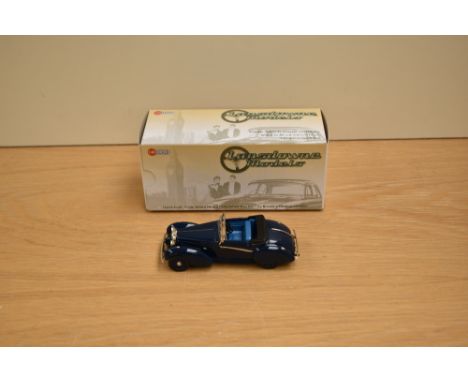 A Lansdowne Models (Brooklin Models) 1:43 scale white metal model, LDM 78a 1939 Lagonda V12 Rapide Drophead Coupe, Dark Blue,