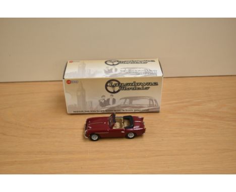 A Lansdowne Models (Brooklin Models) 1:43 scale white metal model, LDM 96a 1956 Aston Martin DB 2-4 MKII Convertible, Maroon 