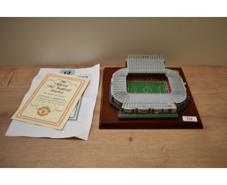 A Premier Collectables Ceramic Model, The Official Old Trafford Replica, The Theatre of Dreams, produced in 1997, with CoA, w