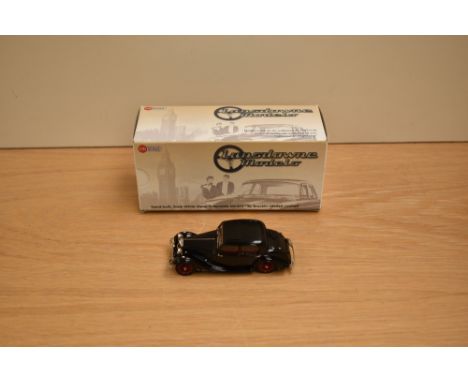 A Lansdowne Models (Brooklin Models) 1:43 scale white metal model, LDM 74a 1937 Riley  12/4 Continental Touring Sedan, Black,