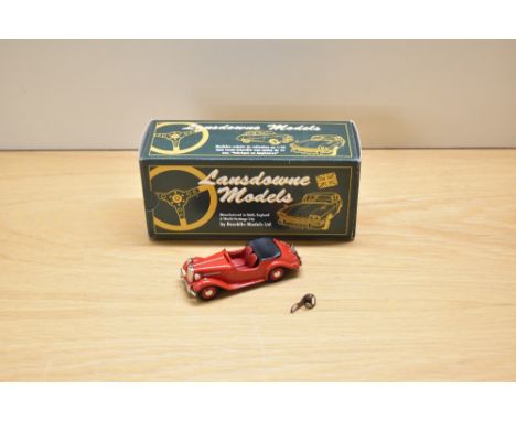 A Lansdowne Models (Brooklin Models) 1:43 scale white metal model, LDM 25 1954 Singer SM Roadster 4-Seater Sports Tourer, in 