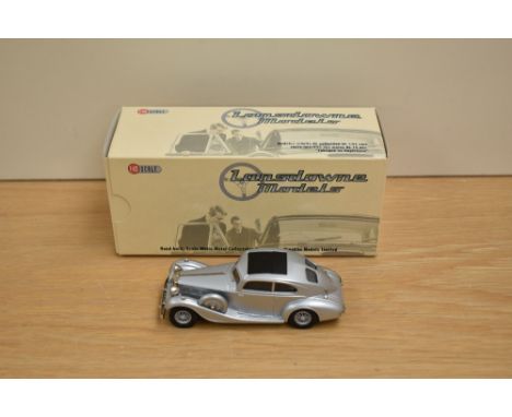 A Lansdowne Models (Brooklin Models) 1:43 scale white metal model, LDM 29a 1935 Triumph Vitesse Flow-Free, Silver, in origina