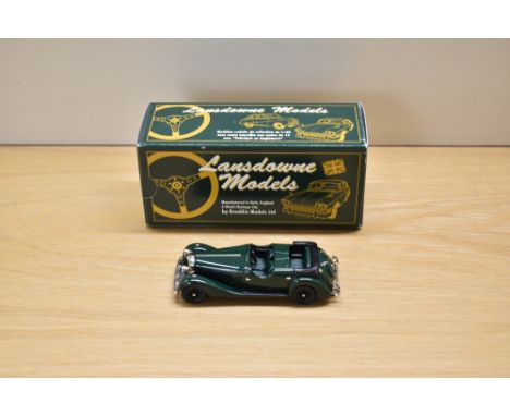 A Lansdowne Models (Brooklin Models) 1:43 scale white metal model, LDM 27 1937 Jensen 'Dual Cowl' Phaeton, in original box wi