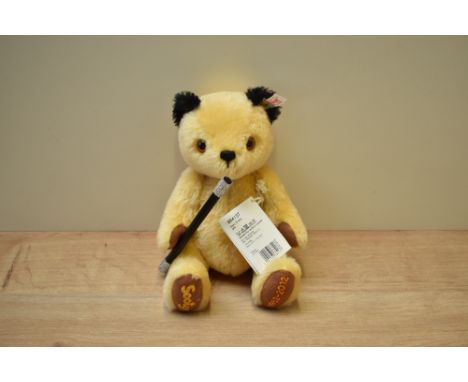 A modern Steiff Limited Edition Teddy Bear, 664137 Sooty No682 with button, tag, certificate and original box
CONDITION REPOR