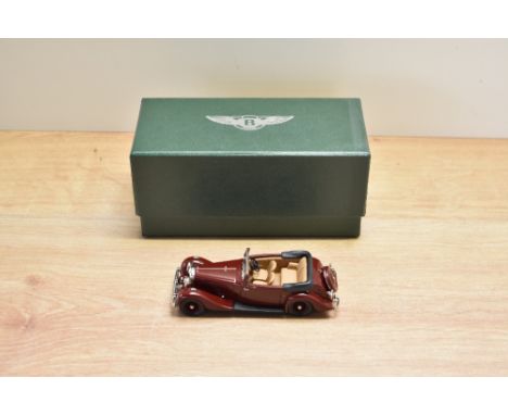 A Lansdowne Models (Brooklin Models) 1:43 scale white metal model, Bentley Collection, LDM 108 1936 Bentley 4 1/4 Litre DHC, 