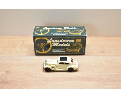 A Lansdowne Models (Brooklin Models) 1:43 scale white metal model, LDM 29 Triumph Vitesse Flow Free, in original box with inn